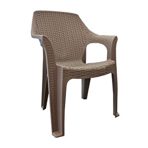 Garden Koltuk Queen Rattan Kahve