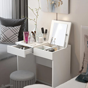 Parla Beyaz Makyaj Masası