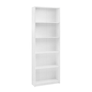 Max 5 Raflı Kitaplık Beyaz