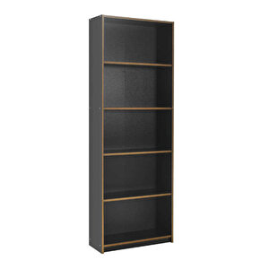 Modern 5 Raflı Kitaplık Antrasit