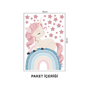 Unicorn Ve Gökkuşaği 50x70