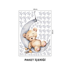 Sevimli Ayicik Ve Yildizlar 50x70