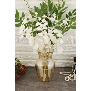 Angdesign Dekoratif Safran Cam Vazo Bal-