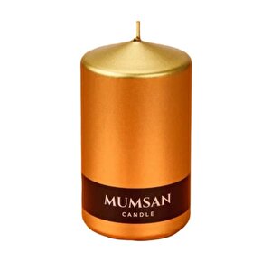 Konik Mum -metalik Gold 7x10 Cm