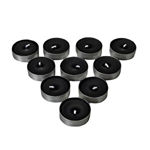 10 Lu Tealight Siyah