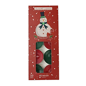 Yilbaşi - 10 Tealight Kirmizi - Yeşil