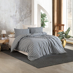 Yeşil Çizgi Tek Kişilik Nevresim Takımı 160x220