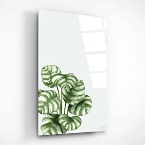 Yaprak Desen 2 Cam Tablo 50x70 Cm