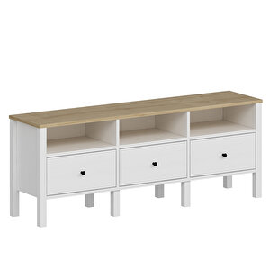 Tera Tv Ünitesi Profil Ayakli Beyaz