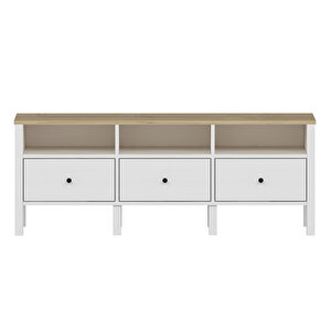 Tera Tv Ünitesi Profil Ayakli Beyaz