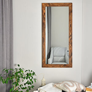 Dikdörtgen Ahşap Duvar Aynasi 130x60cm