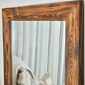 Dikdörtgen Ahşap Duvar Aynasi 130x60cm