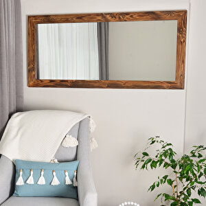 Dikdörtgen Ahşap Duvar Aynasi 130x60cm