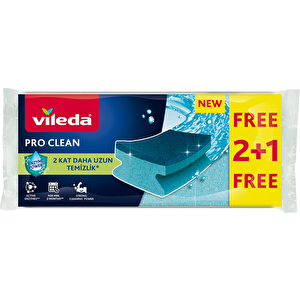 Pro Clean Klasik Sünger  Oluklu 2+1