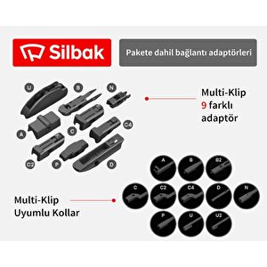 Silbak Oto Ön Cam Sileceği 350 Mm