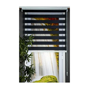 Zebra Stor Perde 120x200 Siyah