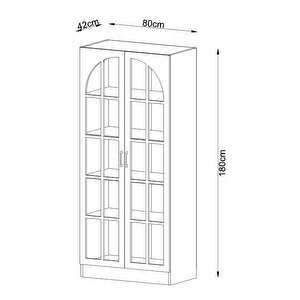 Maris 40 Cm Camli Kitaplik
