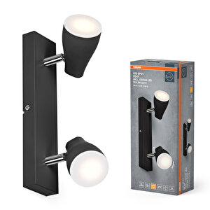 Pear İkili Spot Siyah 1x4.3w 827 G