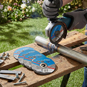 Düz Metal Kesme Diski 115 mm Beşli Set