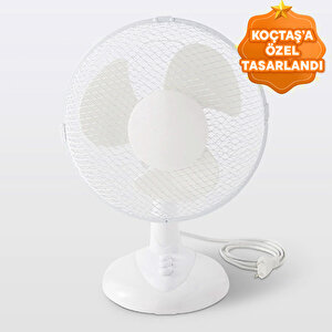 Masa Üstü Vantilatör Beyaz FT23 25W 23 cm