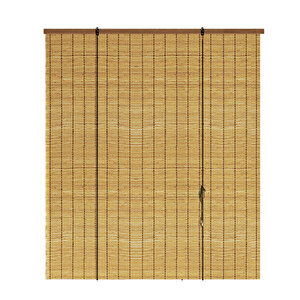 Ahşap Görünümlü Bambu Stor Perde Kahve AF-B108 60x180 cm