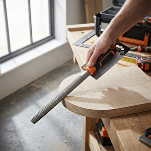 Yarım Yuvarlak Törpü Orta 200 mm