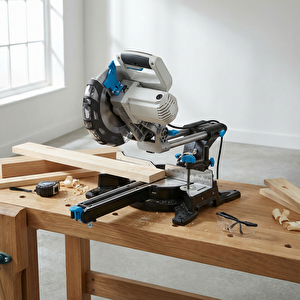 Kızaklı Gönye Kesme Makinesi 1500 W 210 mm