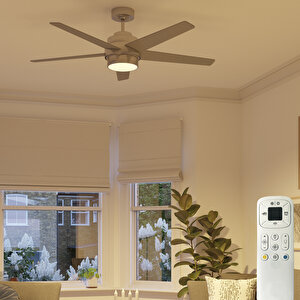 Chomsky 132 cm Krom Tavan Vantilatörü 5 Kanat