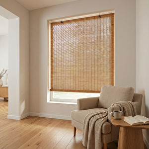 Stor Perde Ahşap Gör Bambu Kahve 150x180 cm