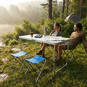 4 Tabureli Kamp Seti