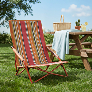 Plaj Sandalyesi Kırmızı