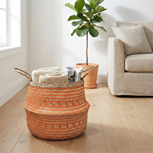 Mercan Hasır Sepet M 36X32 cm