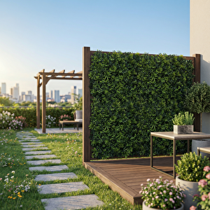 Yaprak Çit Koyu Yeşil 100*100