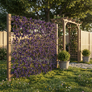 Yaprak Çit Mor Yapraklı 90*180