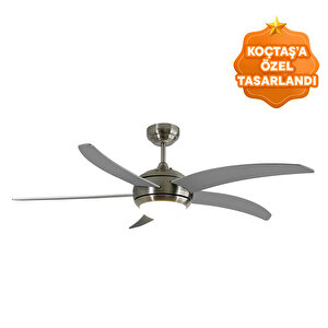 Hankı 132 cm Gri 5 Kanat Tavan Vantilatörü