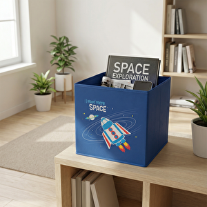 Space Kutu 27x27x27 Cm Mavi