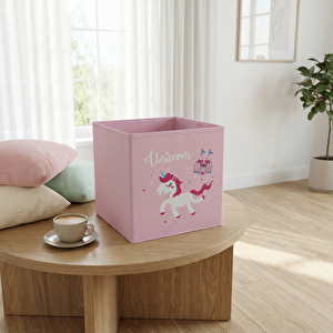 Unicorn Kutu 27x27x27 Cm Pembe