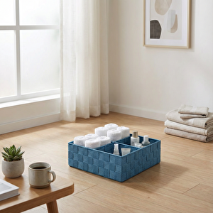 Plastik Örme Düzenleyici Mavi 26x26x9 CM