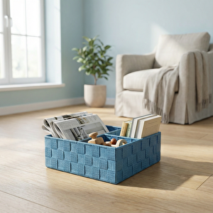 Plastik Örme Düzenleyici Mavi 26x26x9 CM