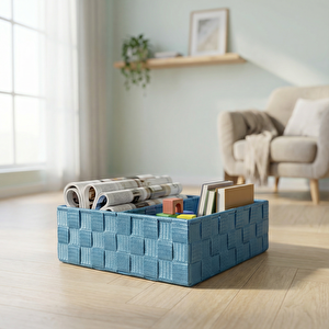 Plastik Örme Düzenleyici Mavi 26x26x9 CM