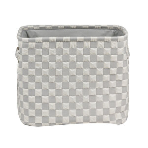 Monogrom Sepet Bej Gri 40x30x33,5 Cm
