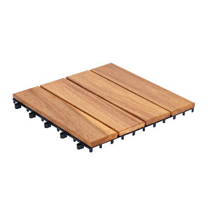 30x30 Ahşap Yer Karosu - 4 SLAT
