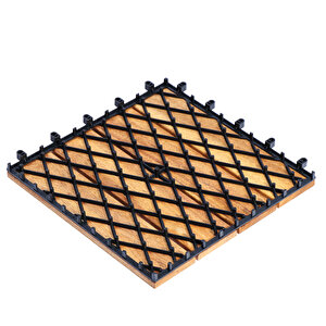 30x30 Ahşap Yer Karosu - 4 SLAT