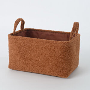 Teddy Kumaş Sepet L