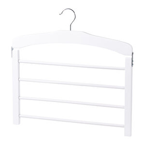 Ahşap Pantolon Askısı Beyaz