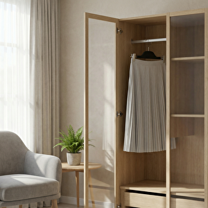 2 Lı Soft Touch Etek Askısı Sıyah