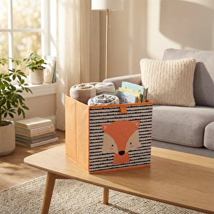 Tilki Desenli Kutu 27*27 cm