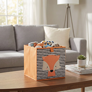 Tilki Desenli Kutu 27*27 cm