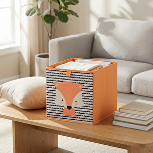 Tilki Desenli Kutu 27*27 cm