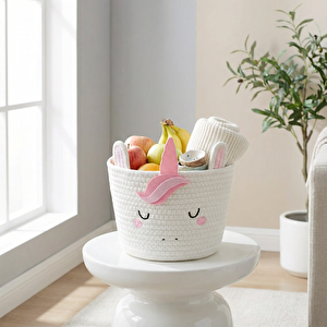 Unıcorn Hasır Sepet 22*22 cm